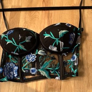 “By the way.” bustier purchased from Revolve